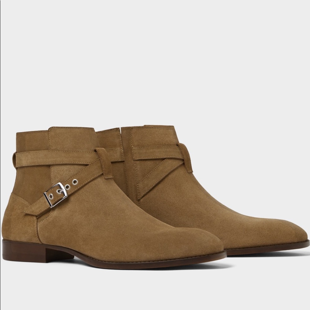 Zara buckled leather boots NWT men’s sz 8/41